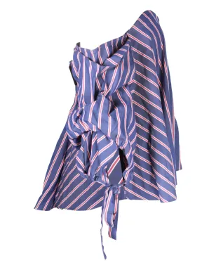 Caroline Constas ストライプ オフショルダートップ - サムネイル1