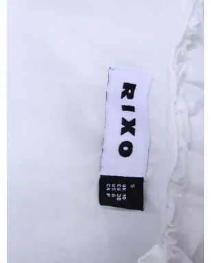 Rixo Rihanna レーストリム パフスリーブ ブラウス - サムネイル4