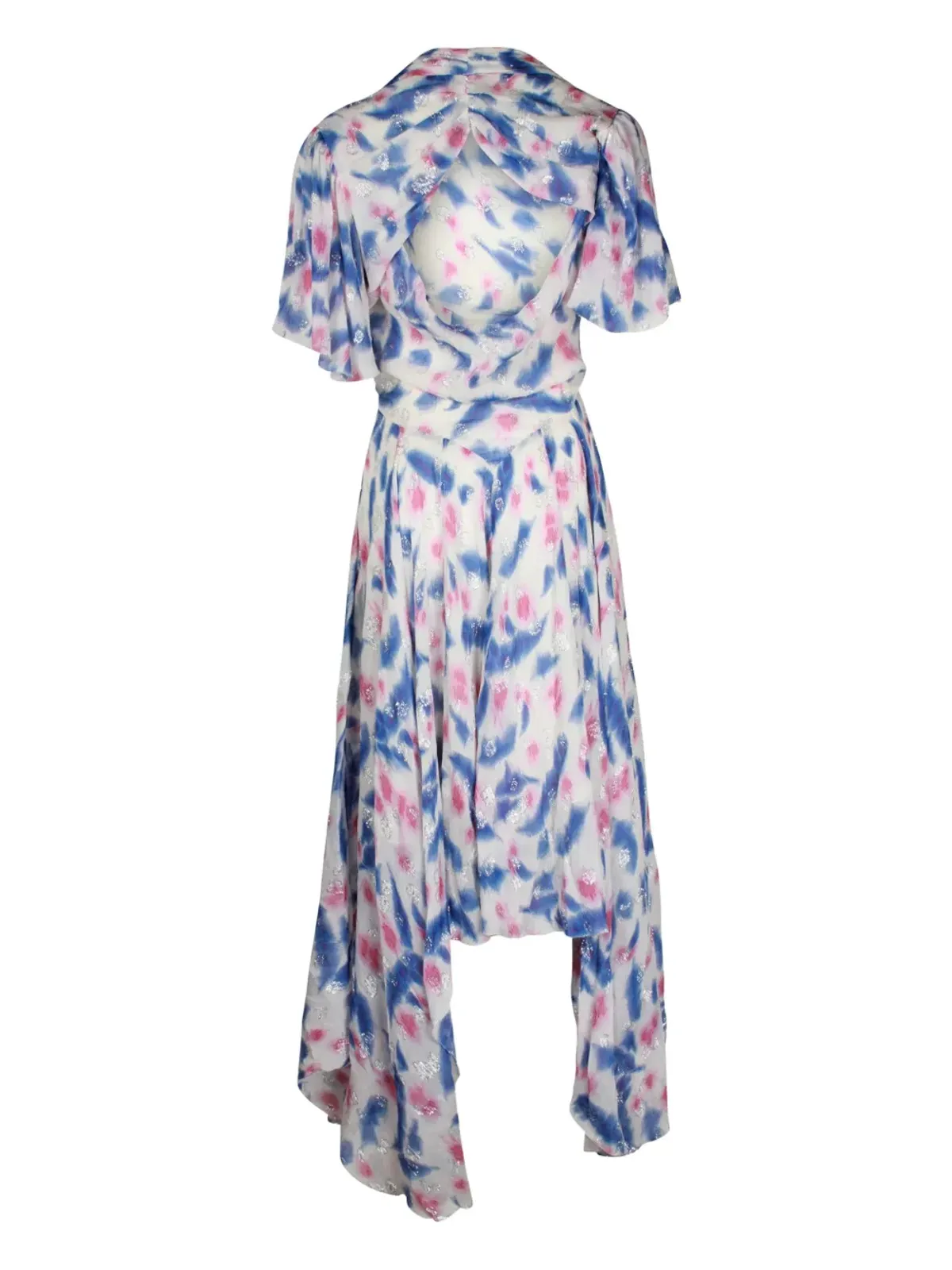 Isabel Marant Vintage 抽象柄ミディドレス（ホワイト） - 画像2