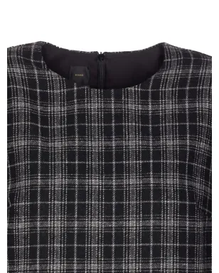 PINKO チェック柄ベルト付きミニドレス - サムネイル3
