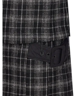 PINKO チェック柄ベルト付きミニドレス - サムネイル4