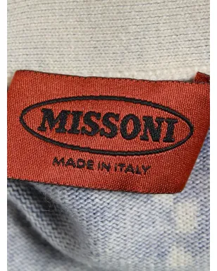 Missoni ビンテージ タイダイ Vネック スウェットシャツ - ブルー - サムネイル4