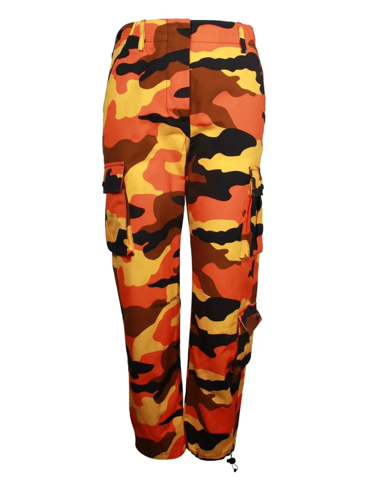 Off-White Pre-Owned カモフラージュ柄カーゴパンツ - オレンジ - 画像3