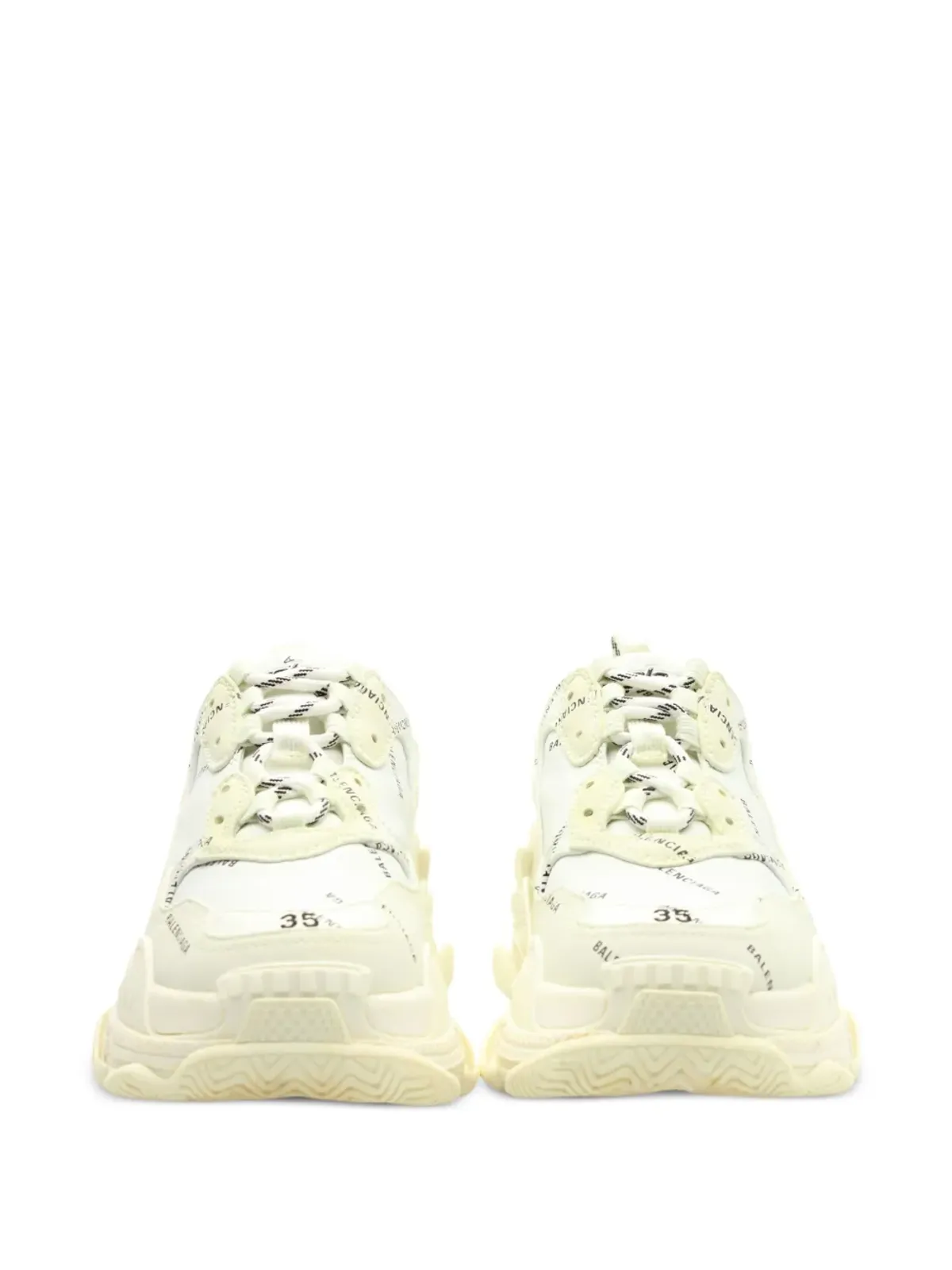 Balenciaga Pre-Owned トリプルS ロゴプリント スニーカー - 画像4