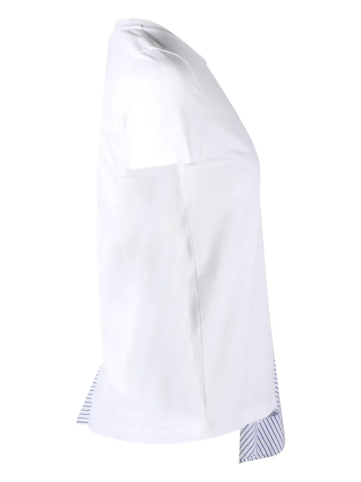 Stella McCartney Pre-Owned ストライプパネル コットン Tシャツ - 画像3
