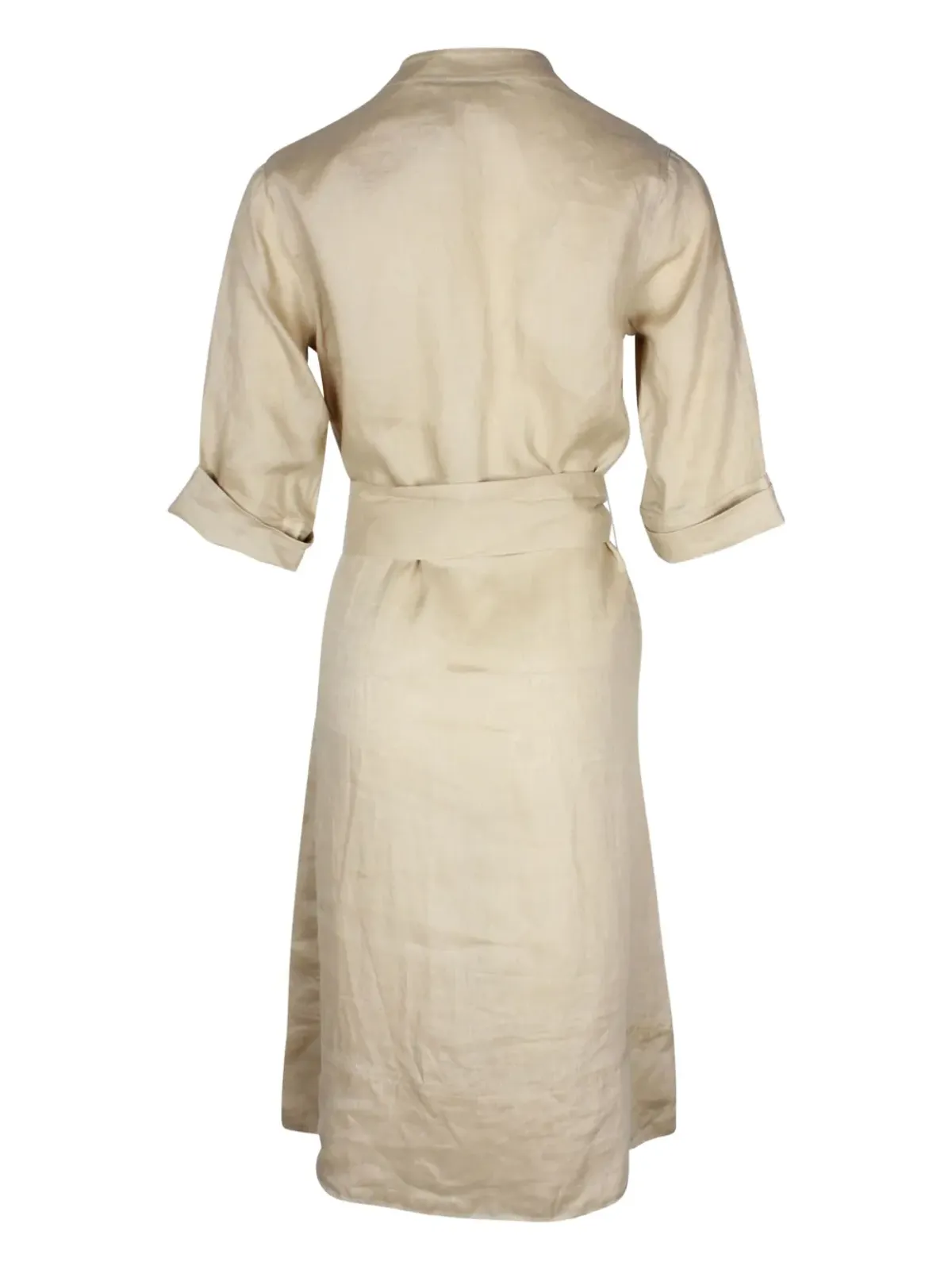Vanessa Bruno linen/flax belted dress - Neutrals - 画像2