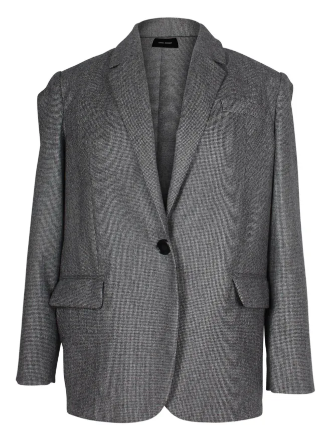 Isabel Marant Vintage Isabel Marant Vintage ヴァージンウール シングルブレスト ブレザー - グレーの商品画像