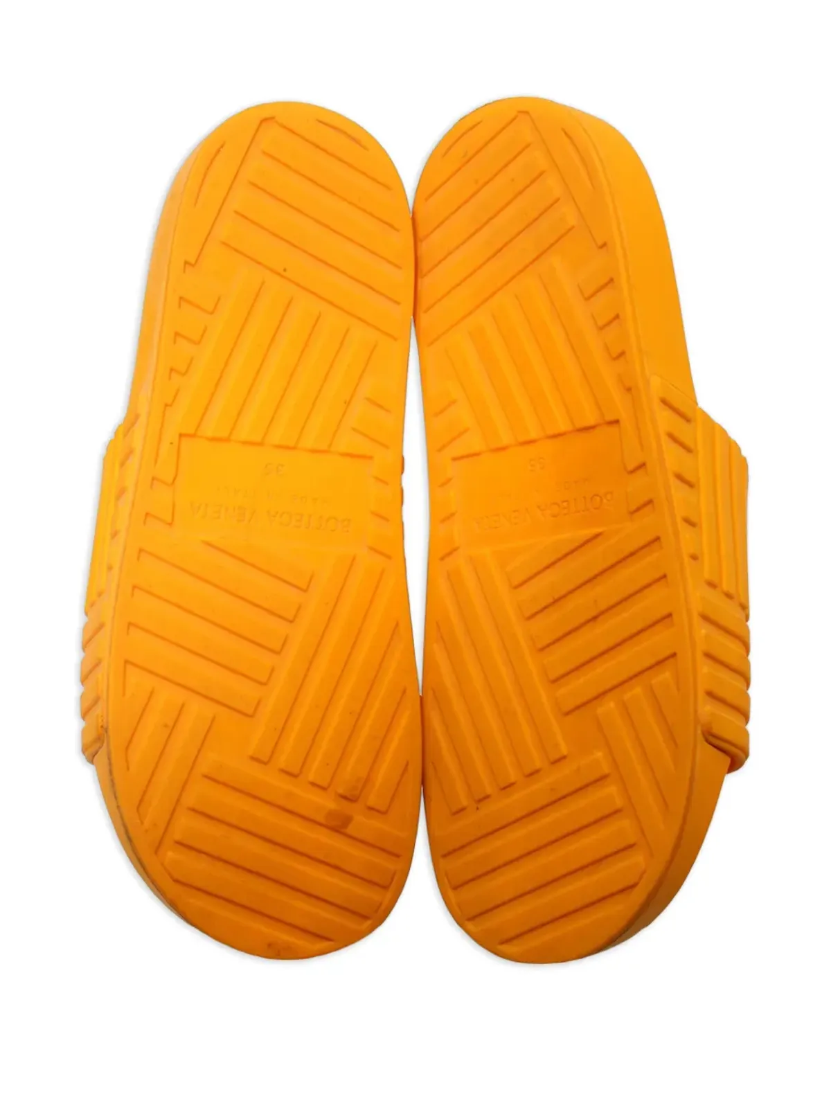 Bottega Veneta Pre-Owned ジオメトリックパターン・スライド - 画像5
