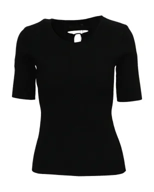 Alexander Wang カットアウト半袖Tシャツ ブラック - サムネイル1