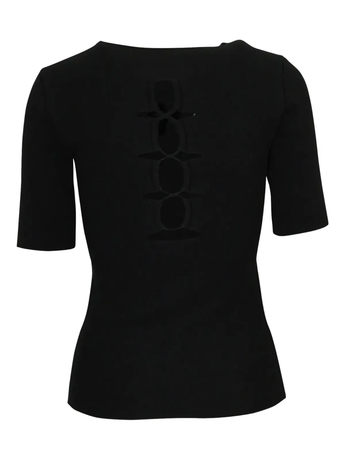 Alexander Wang カットアウト半袖Tシャツ ブラック - 画像2