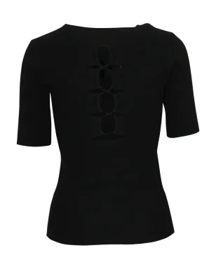 Alexander Wang カットアウト半袖Tシャツ ブラック - サムネイル2