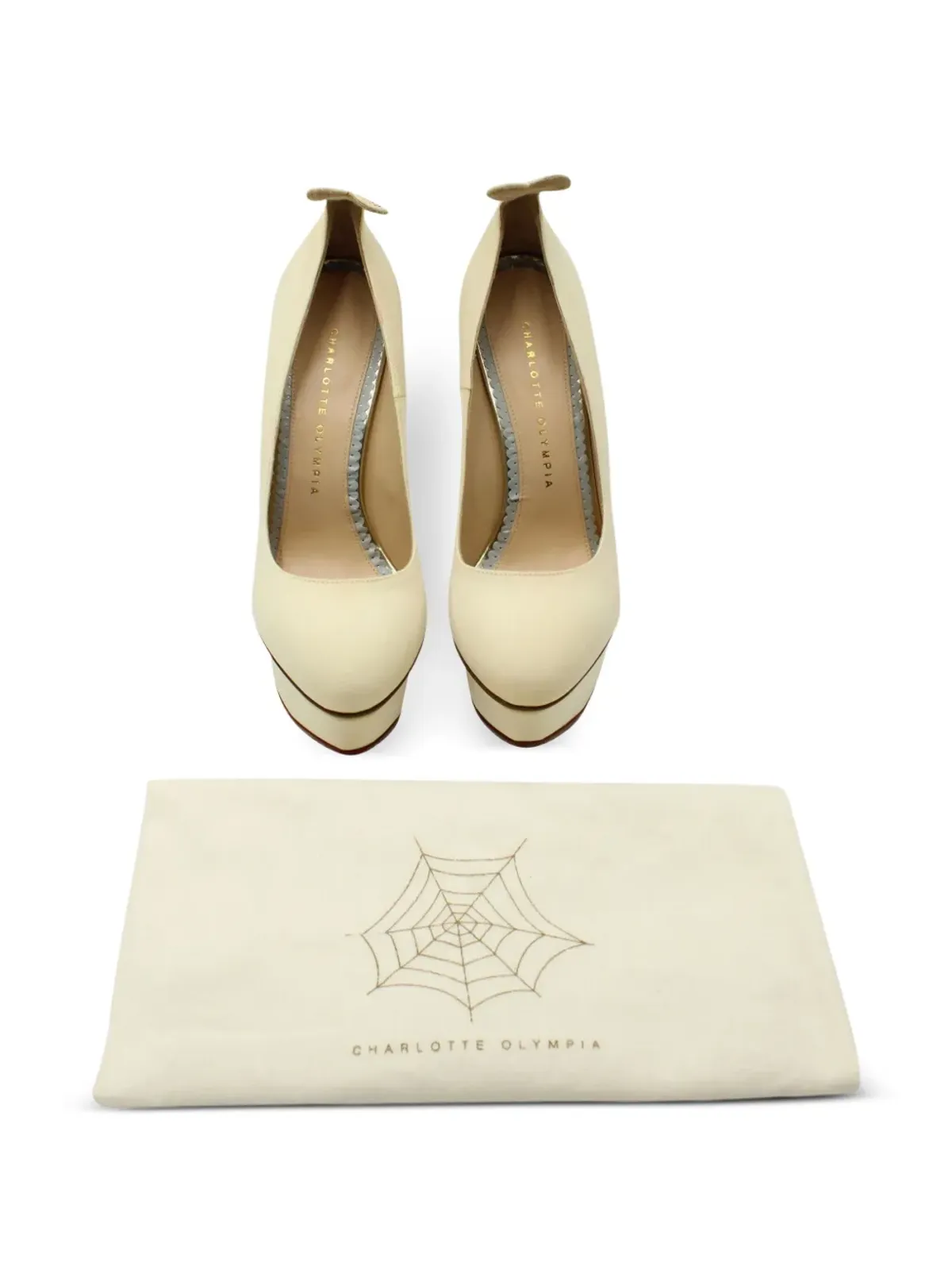 Charlotte Olympia レオパード柄プラットフォームパンプス - 画像5