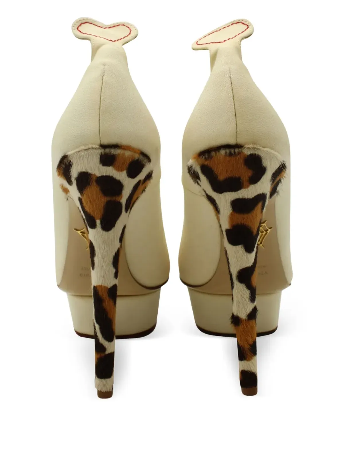 Charlotte Olympia レオパード柄プラットフォームパンプス - 画像3