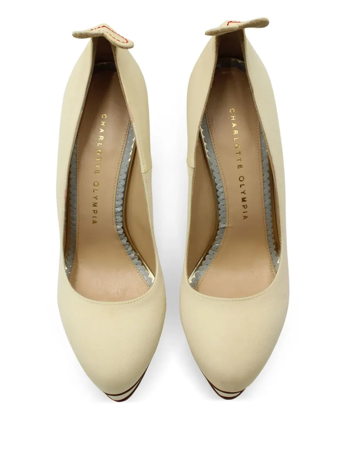 Charlotte Olympia レオパード柄プラットフォームパンプス - 画像4