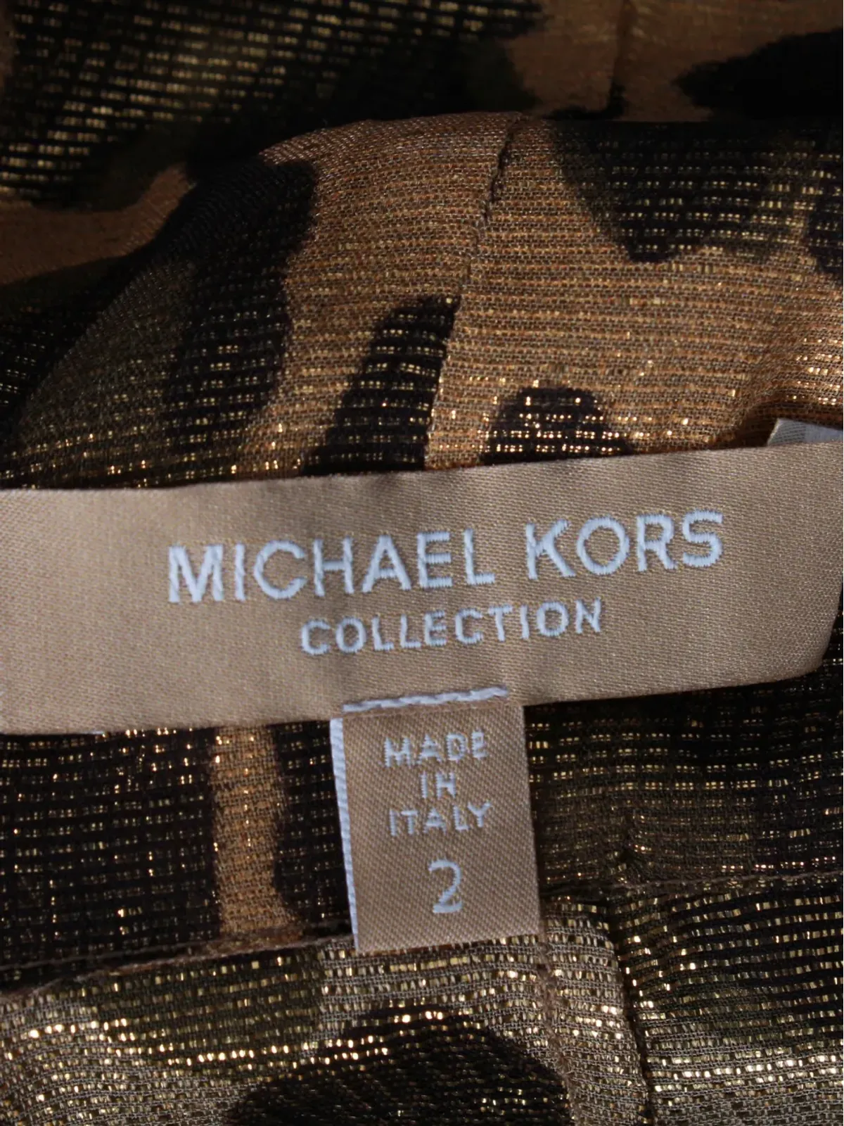 Michael Kors Vintage ヒョウ柄オフショルダーブラウス - 画像4