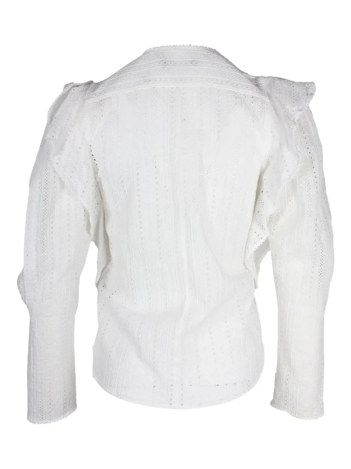 Isabel Marant Vintage アイレット付きフリルブラウス - 画像2