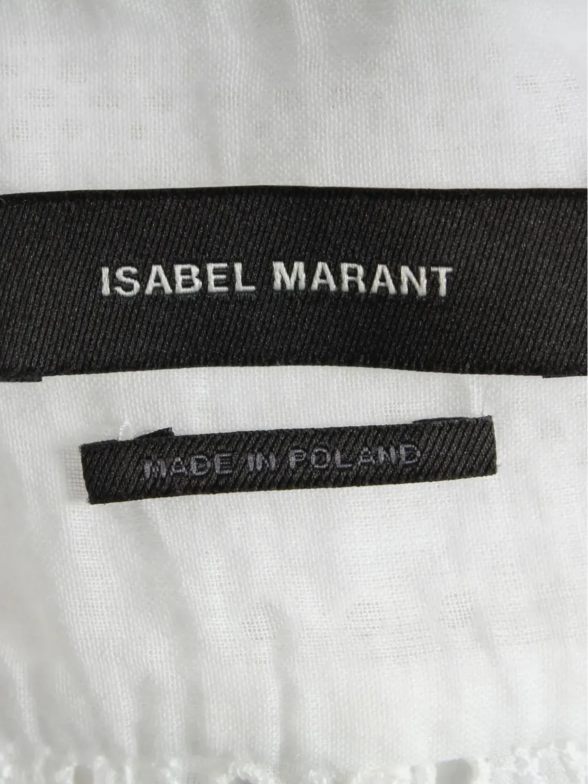 Isabel Marant Vintage アイレット付きフリルブラウス - 画像4
