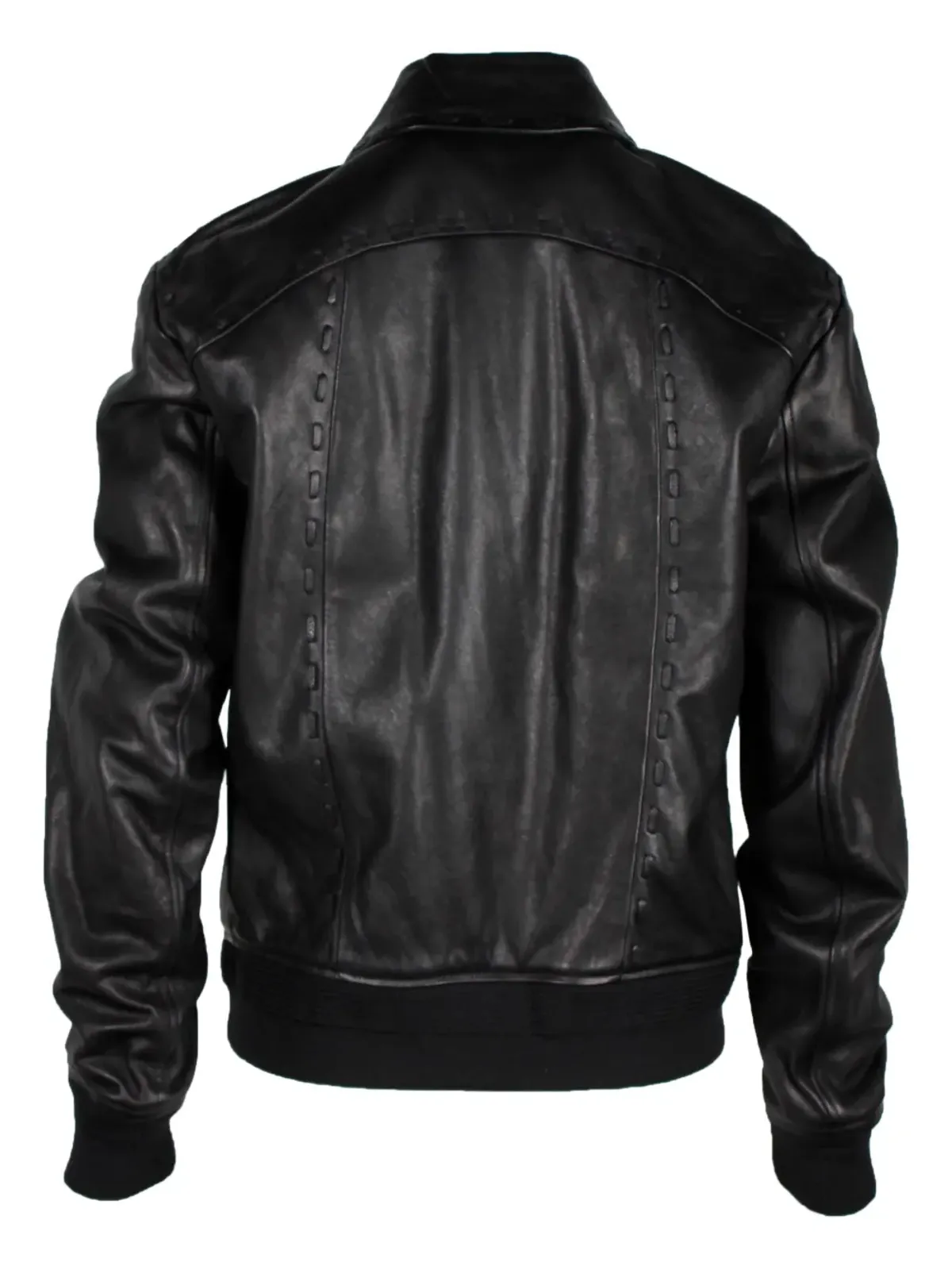 Saint Laurent Pre-Owned モト・レザー ジャケット - ブラック - 画像2