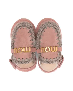 Mou Kids 編み込みディテール ロゴスリッパ - サムネイル3