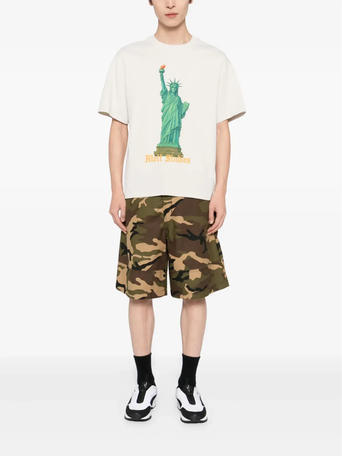 Melt グラフィックプリントTシャツ - 画像2
