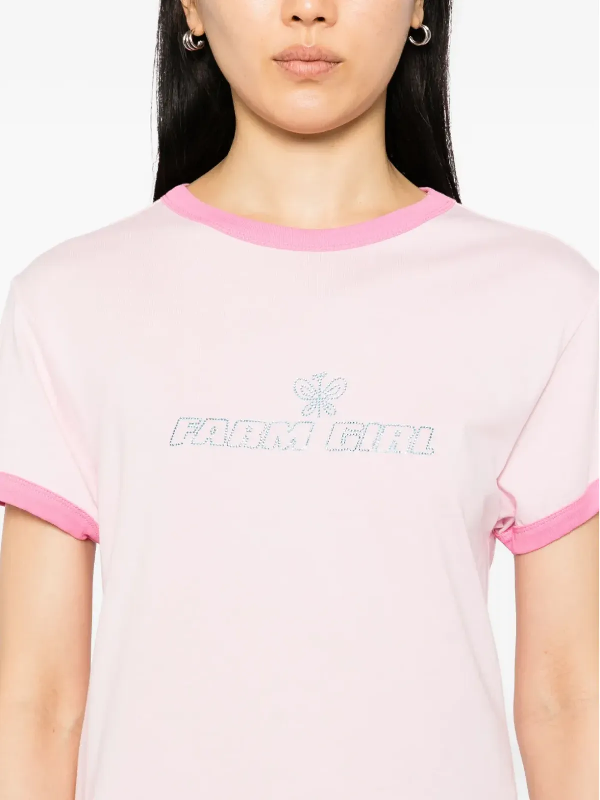 Sky High Farm ファームガール・リンガーTシャツ - 画像5