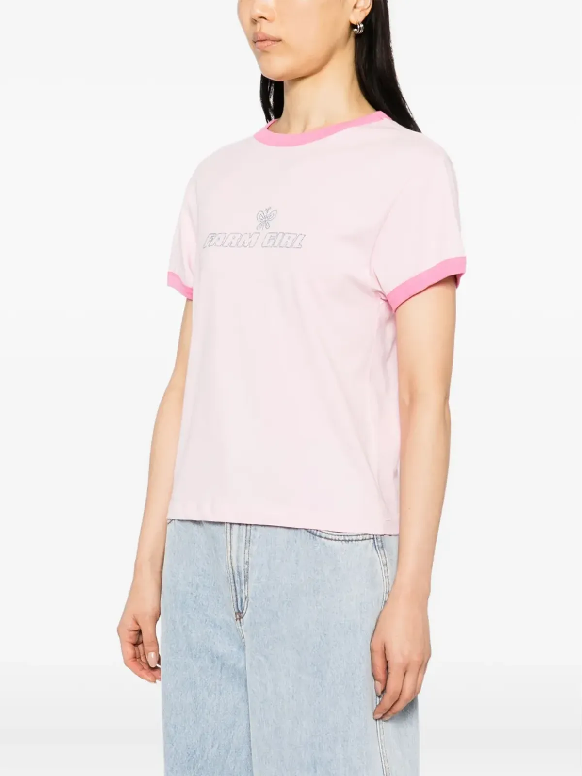 Sky High Farm ファームガール・リンガーTシャツ - 画像3
