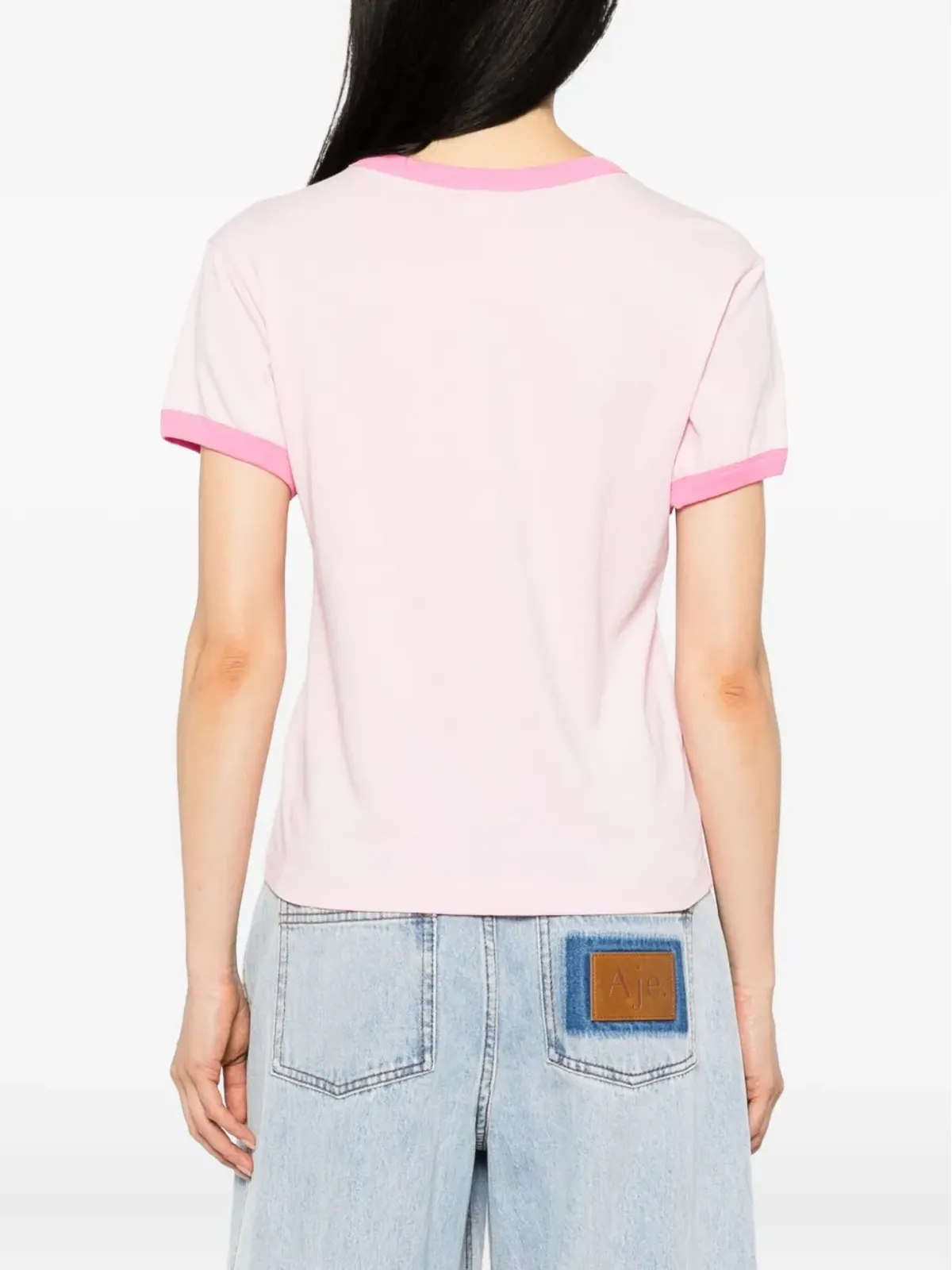 Sky High Farm ファームガール・リンガーTシャツ - 画像4