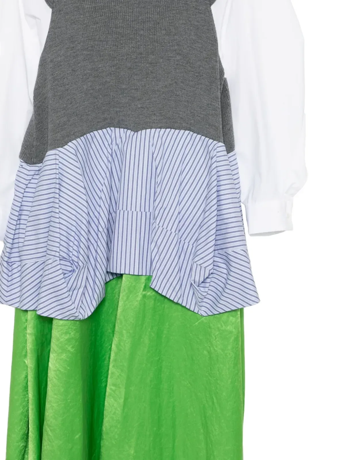 Enföld striped layered dress - Grey - 画像3
