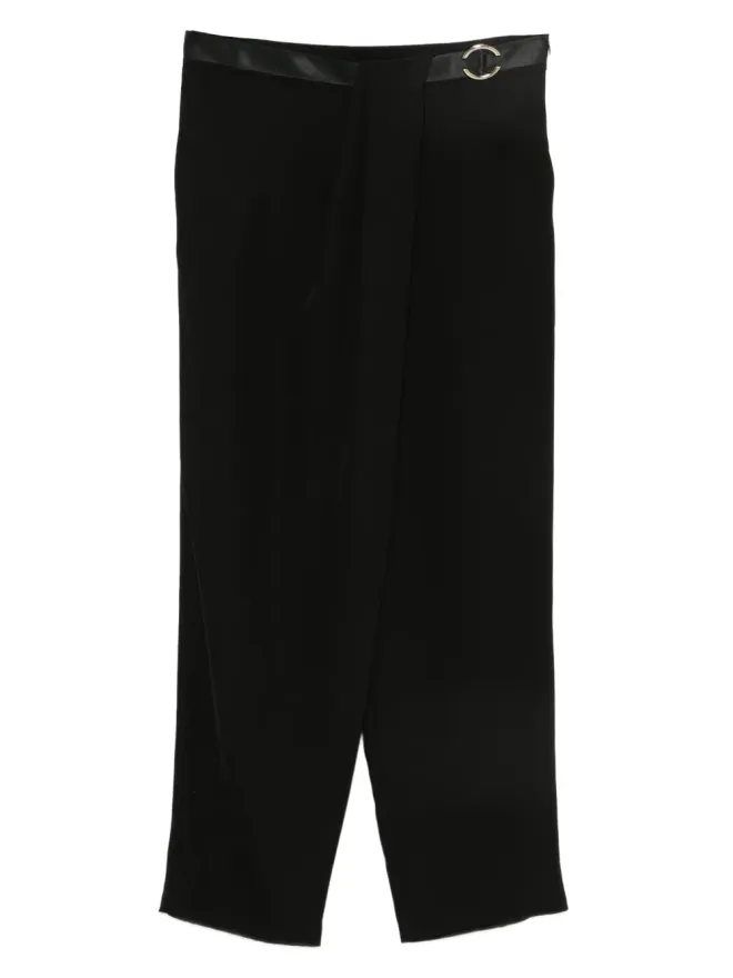 Babylone Paris Babylone Paris Eureka ring-detail trousers - Blackの商品画像