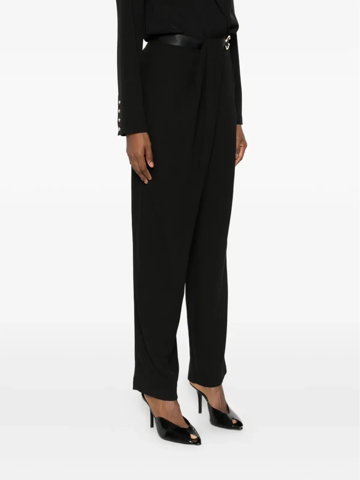 Babylone Paris Eureka ring-detail trousers - Black - 画像3