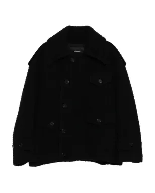 SONGZIO single-breasted coat - Black - サムネイル1
