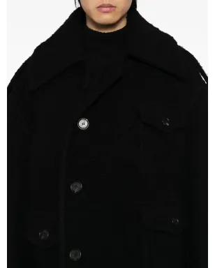 SONGZIO single-breasted coat - Black - サムネイル5
