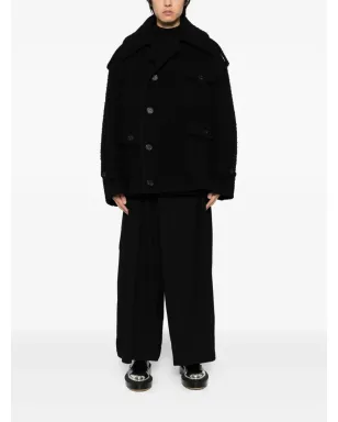 SONGZIO single-breasted coat - Black - サムネイル2