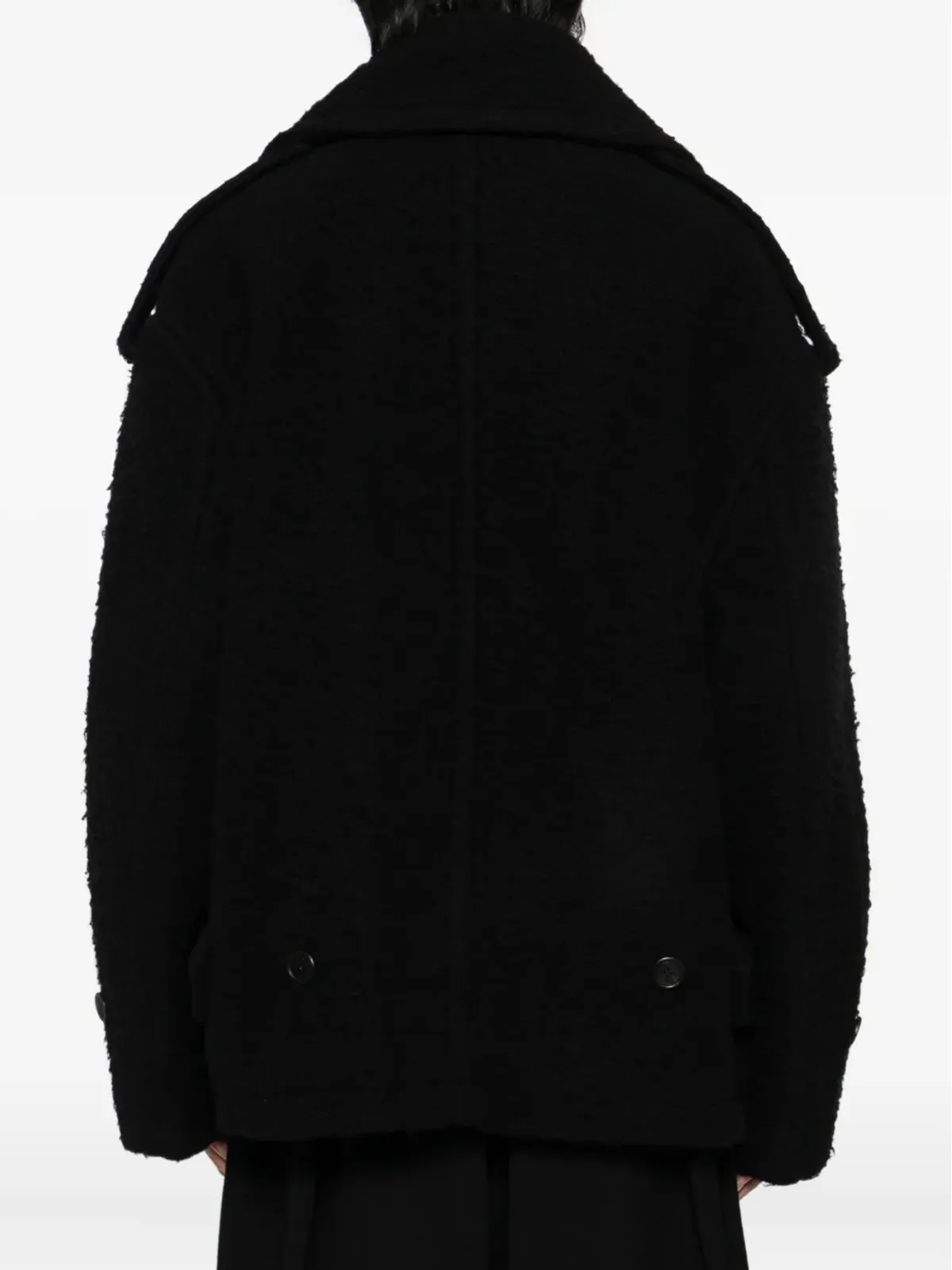 SONGZIO single-breasted coat - Black - 画像4