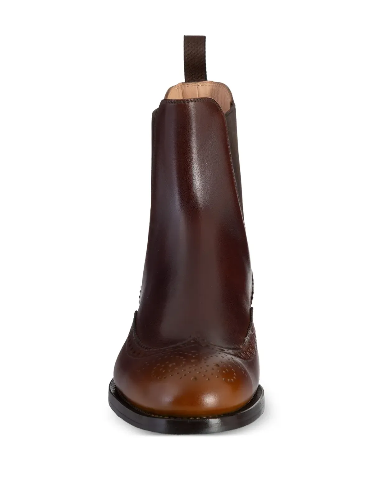 Santoni Delia ブローグブーツ - 画像2