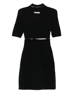 Elisabetta Franchi ジップフロントベルト付きドレス - ブラック - サムネイル2