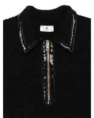 Elisabetta Franchi ジップフロントベルト付きドレス - ブラック - サムネイル3