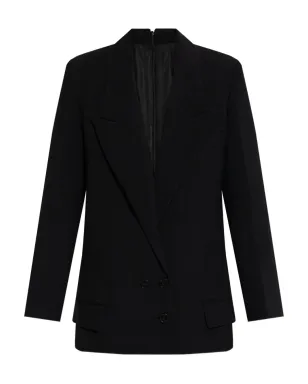 Victoria Beckham ダブルブレスト ピークドラペル ブレザー - サムネイル1