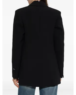 Victoria Beckham ダブルブレスト ピークドラペル ブレザー - サムネイル4
