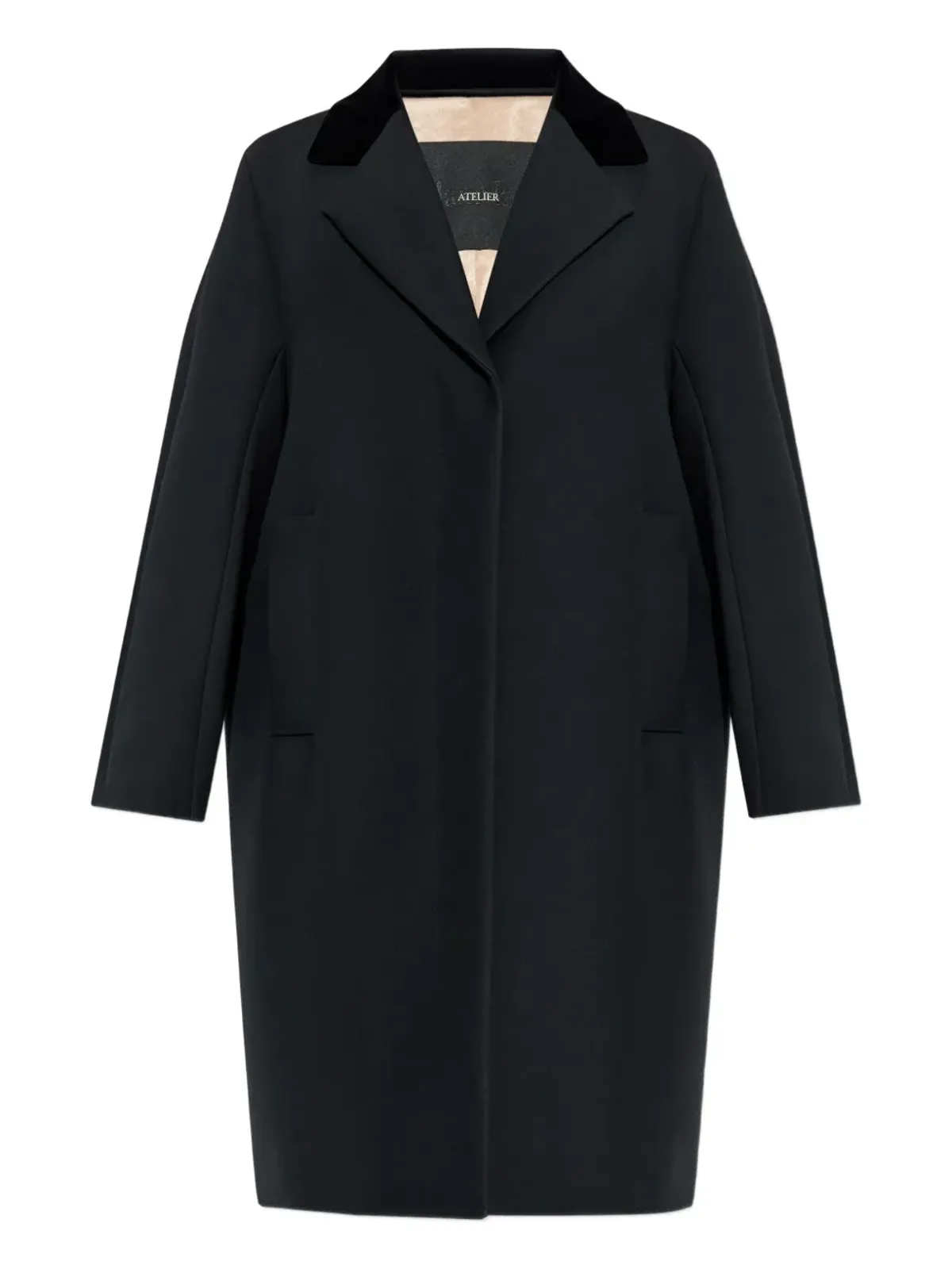 Max Mara マンモラ ベルベットカラーコート - 画像1