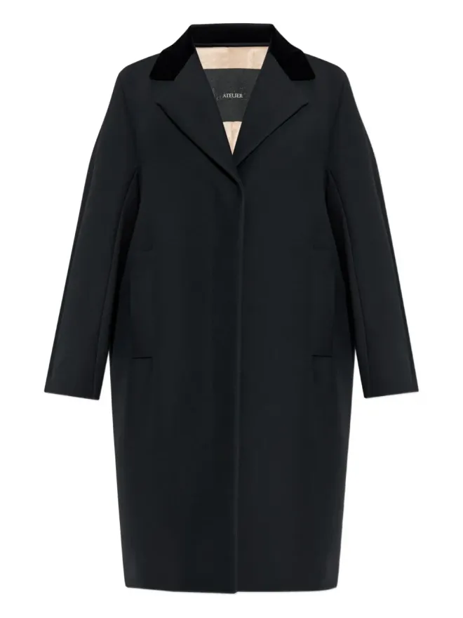 Max Mara Max Mara マンモラ ベルベットカラーコートの商品画像