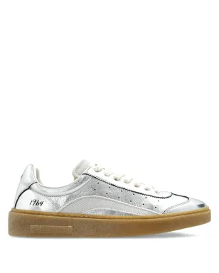 DSQUARED2 ライダー レースアップ レザー スニーカー - メタリック - サムネイル1