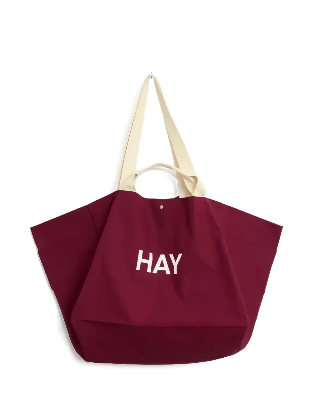 HAY Weekend ロゴプリント キャンバス トートバッグ - 画像1