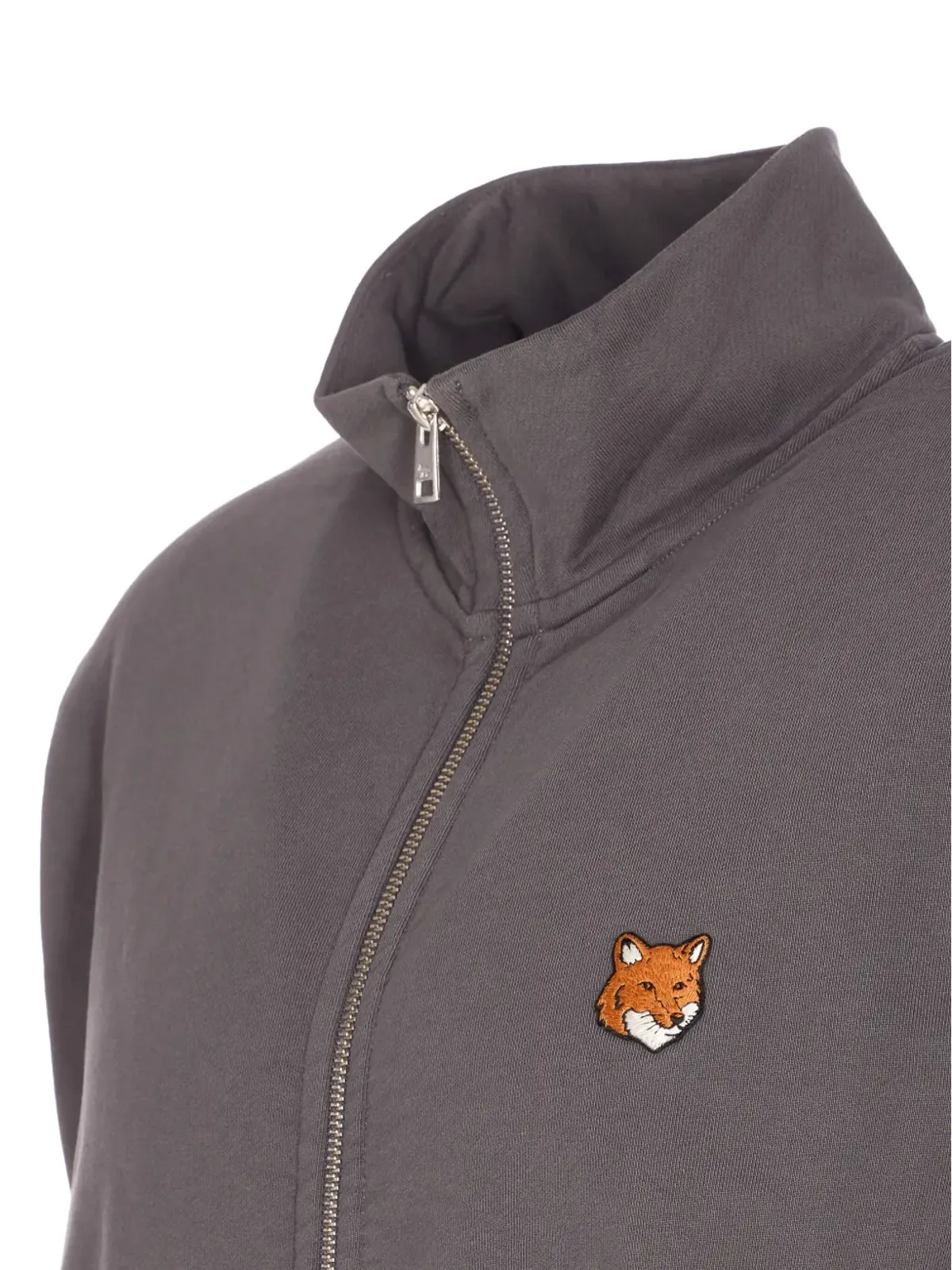 Maison Kitsuné Fox Head ジップアップスウェットシャツ - Grey - 画像3