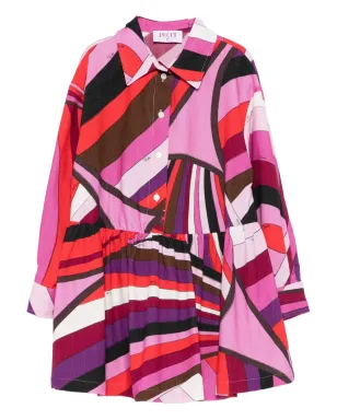 PUCCI Junior 抽象プリント シャツドレス - サムネイル1