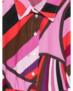 PUCCI Junior 抽象プリント シャツドレス - サムネイル3