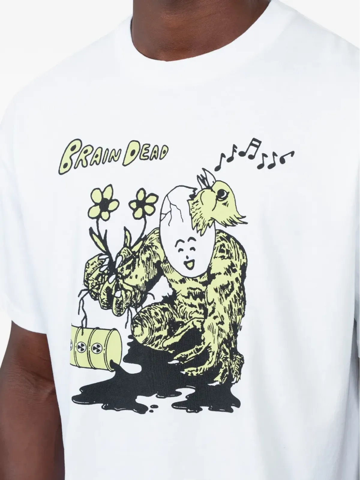 Brain Dead Scrambled Head グラフィックTシャツ - 画像4