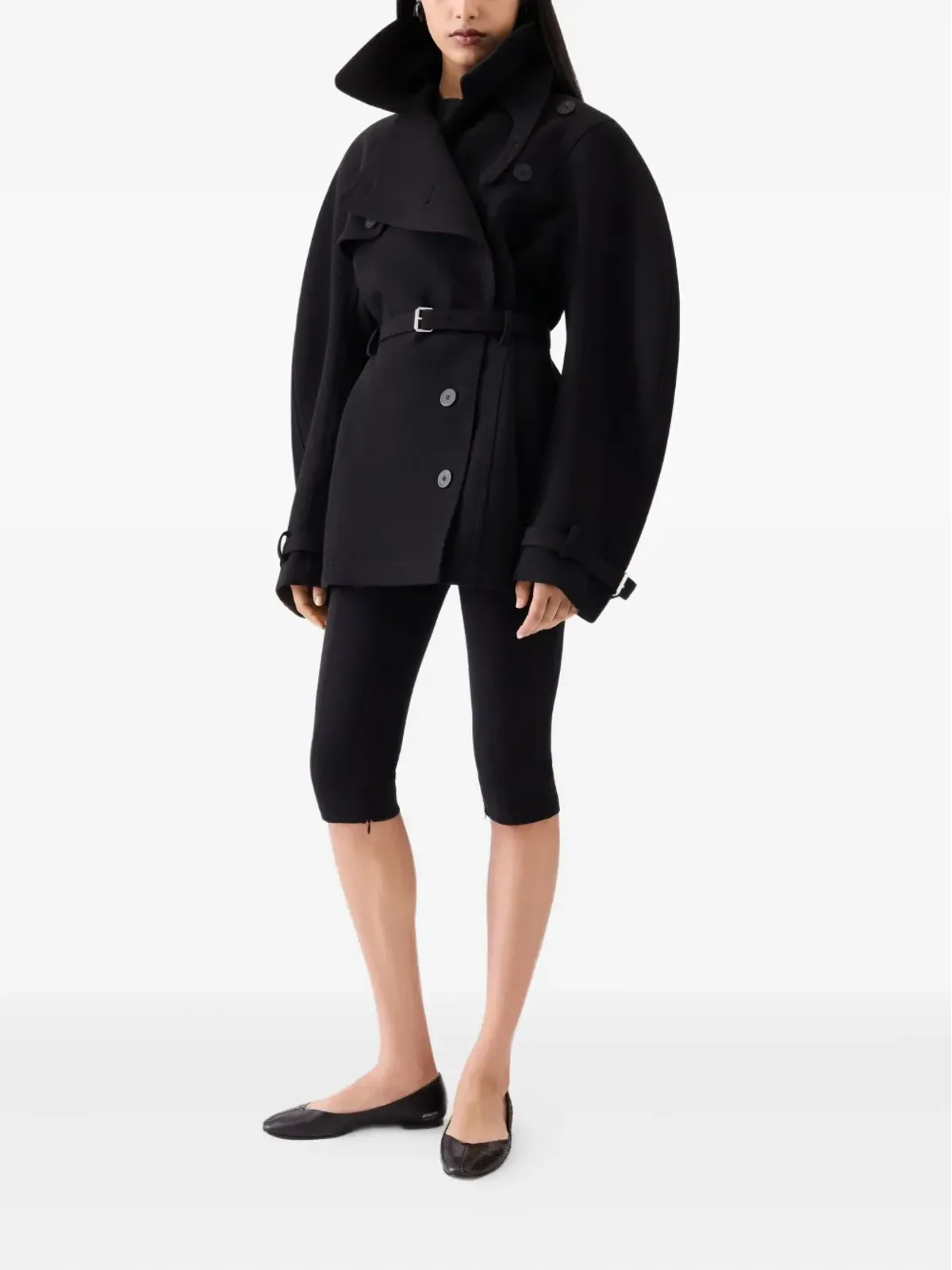 Jacquemus ベルテッド バルーンスリーブ コート - 画像2