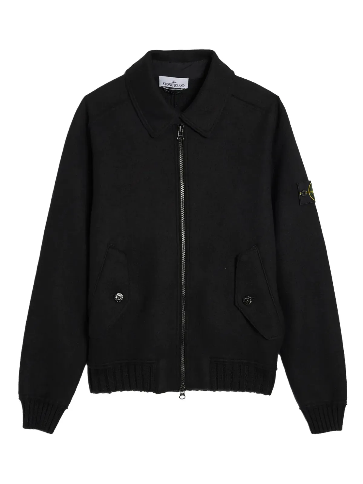 Stone Island フェルテッド加工ジップファスナー付きカーディガン - 画像1