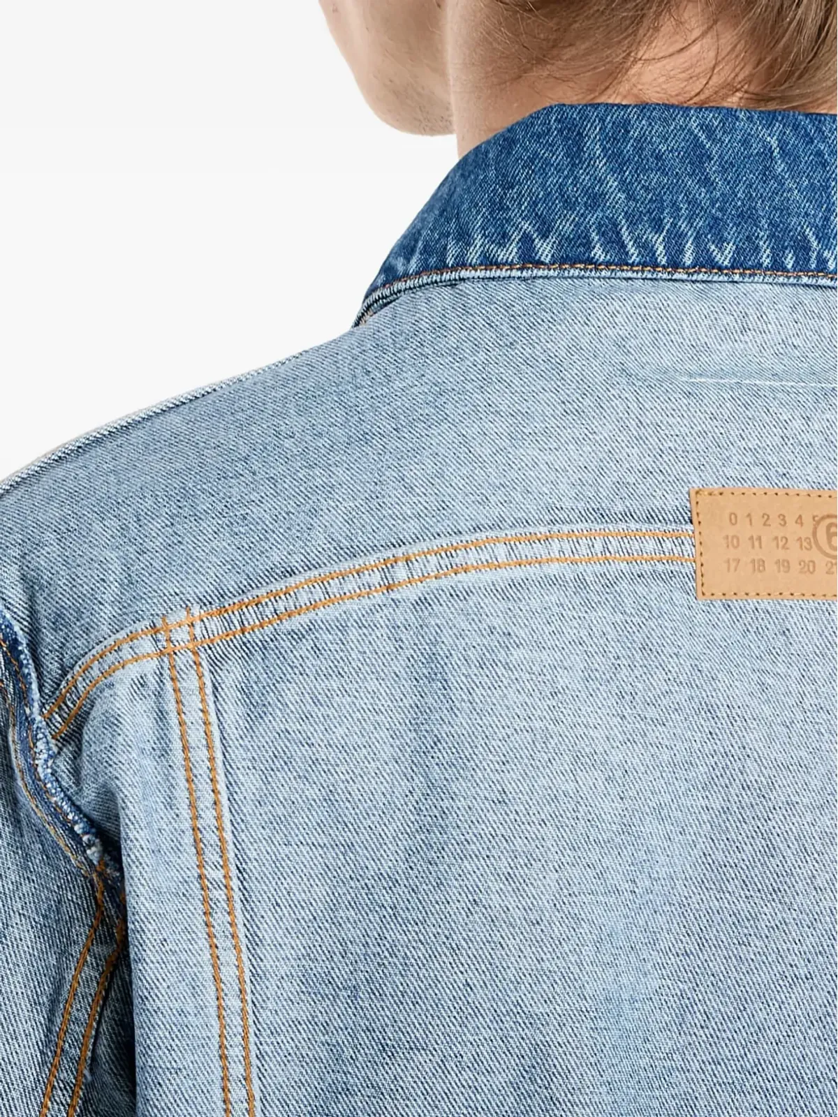 MM6 Maison Margiela フラップポケット付きデニムジャケット - ブルー - 画像5